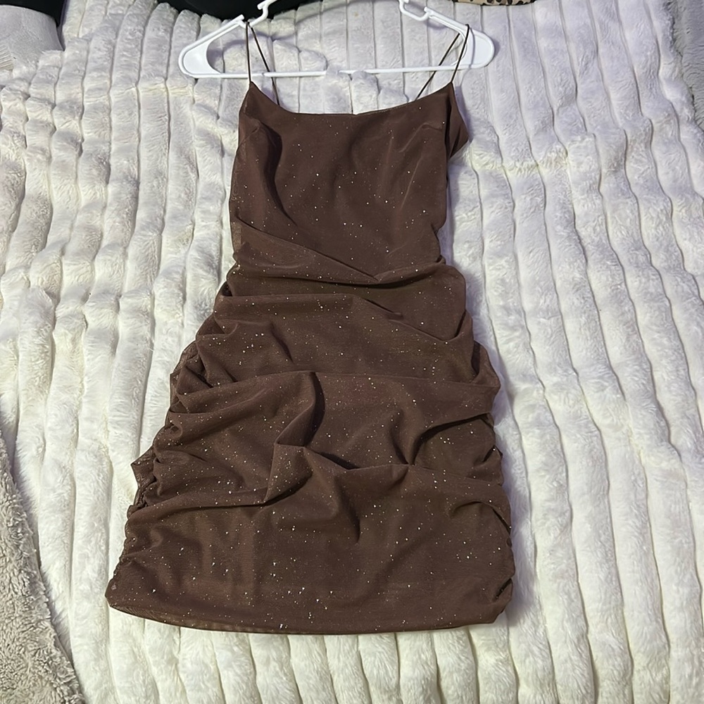 Windsor dress brown with sparkles size small